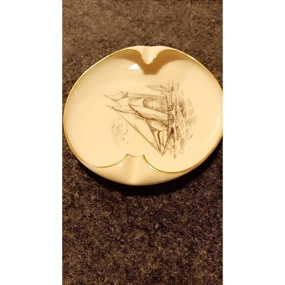 Schooner Columbia American cup defender October 1871 Lenox ashtray - Picture 2 of 5